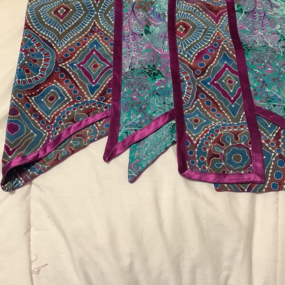 Boho Vintage Tunic ribbon top hippy - Picture 6 of 7